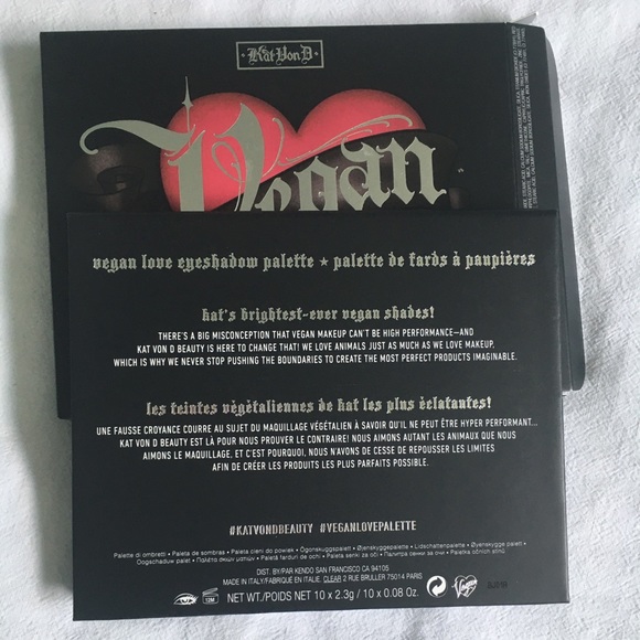Kat Von D KVD Vegan Love Eyeshadow Palette BNIB - Picture 13 of 14